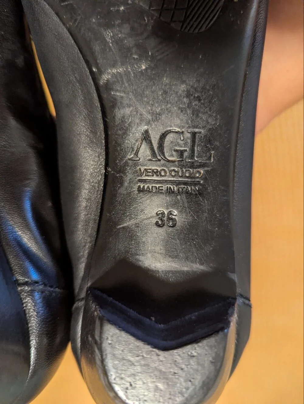 AGL ATTILIO GIUSTI LEOMBRUNI ITALY WOMENS FLATS HEELS LEATHER SHOES SIZE 36/5.5